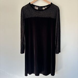 90s Jacqueline Farrar Velvet Burnout Babydoll Dress Sheer Whimsigoth Soft 14P